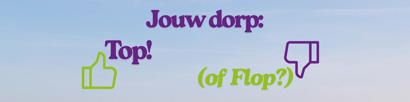 Skyline Rijpwetering met tekst jouw dorp top (of flop?)