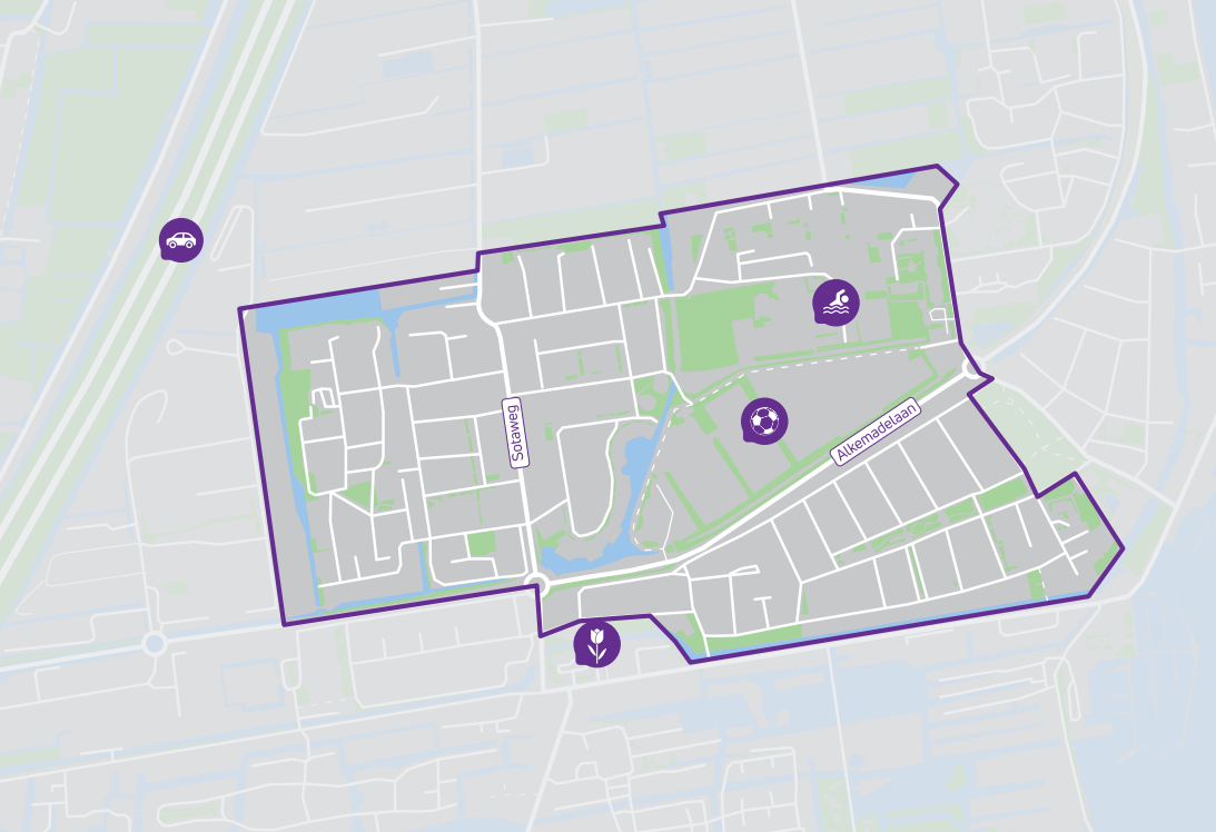 Kaart van de startwijk