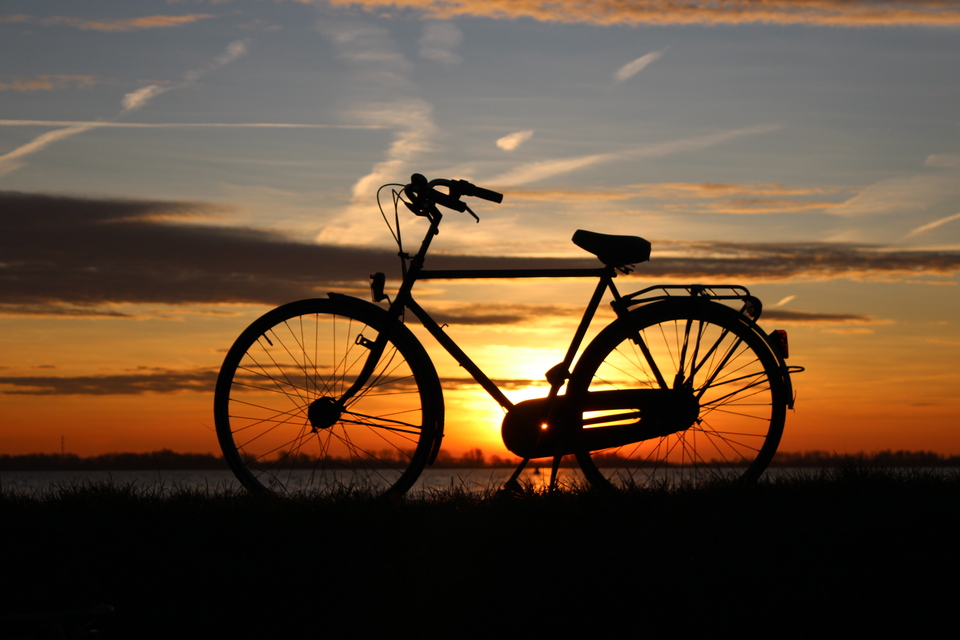 Winnende foto: Met de fiets langs de Braassem